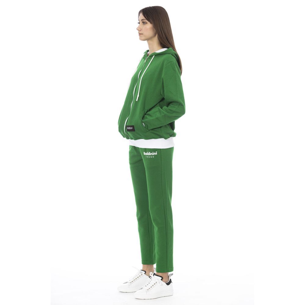Baldinini Trend Green Cotton Women Sweater - ClickThatClicks 