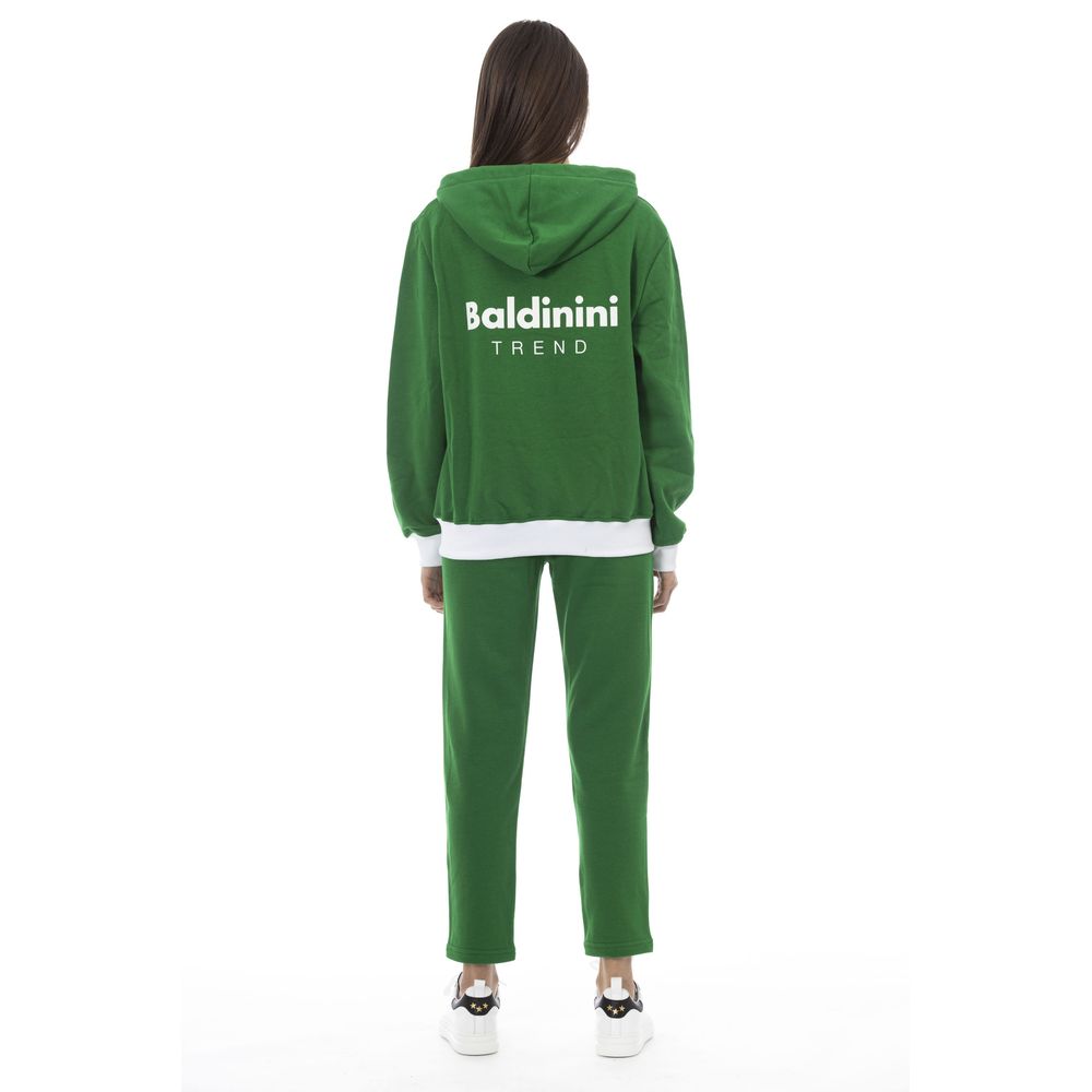 Baldinini Trend Green Cotton Women Sweater - ClickThatClicks 