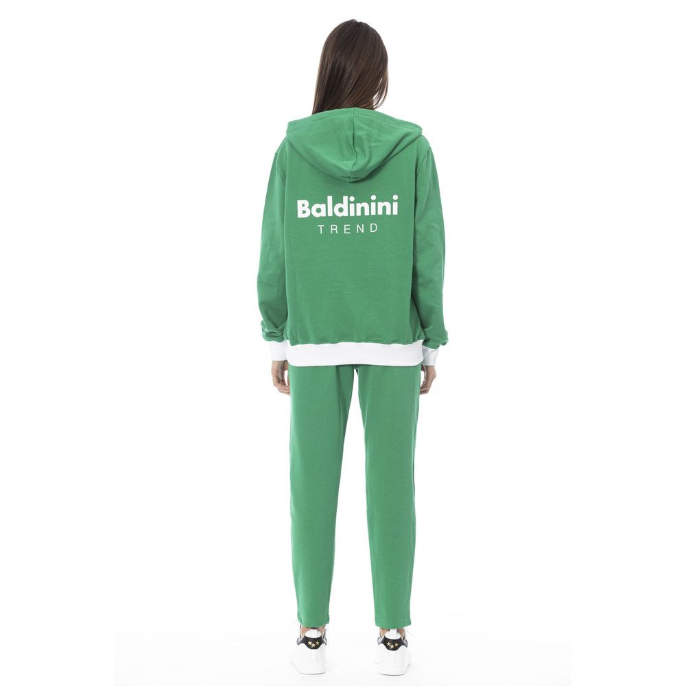 Baldinini Trend Green Cotton Women Sweater - ClickThatClicks 