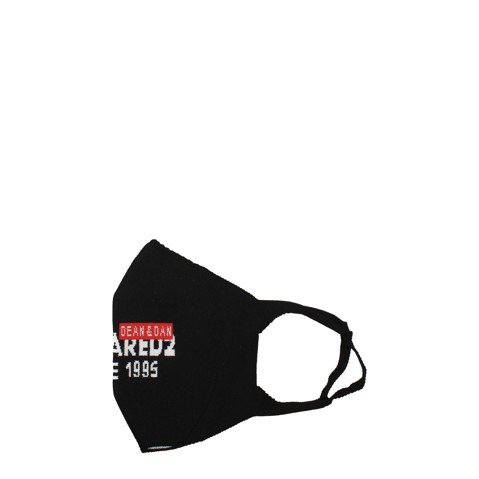 Dsquared² Black Polipropilene Facemask - ClickThatClicks 