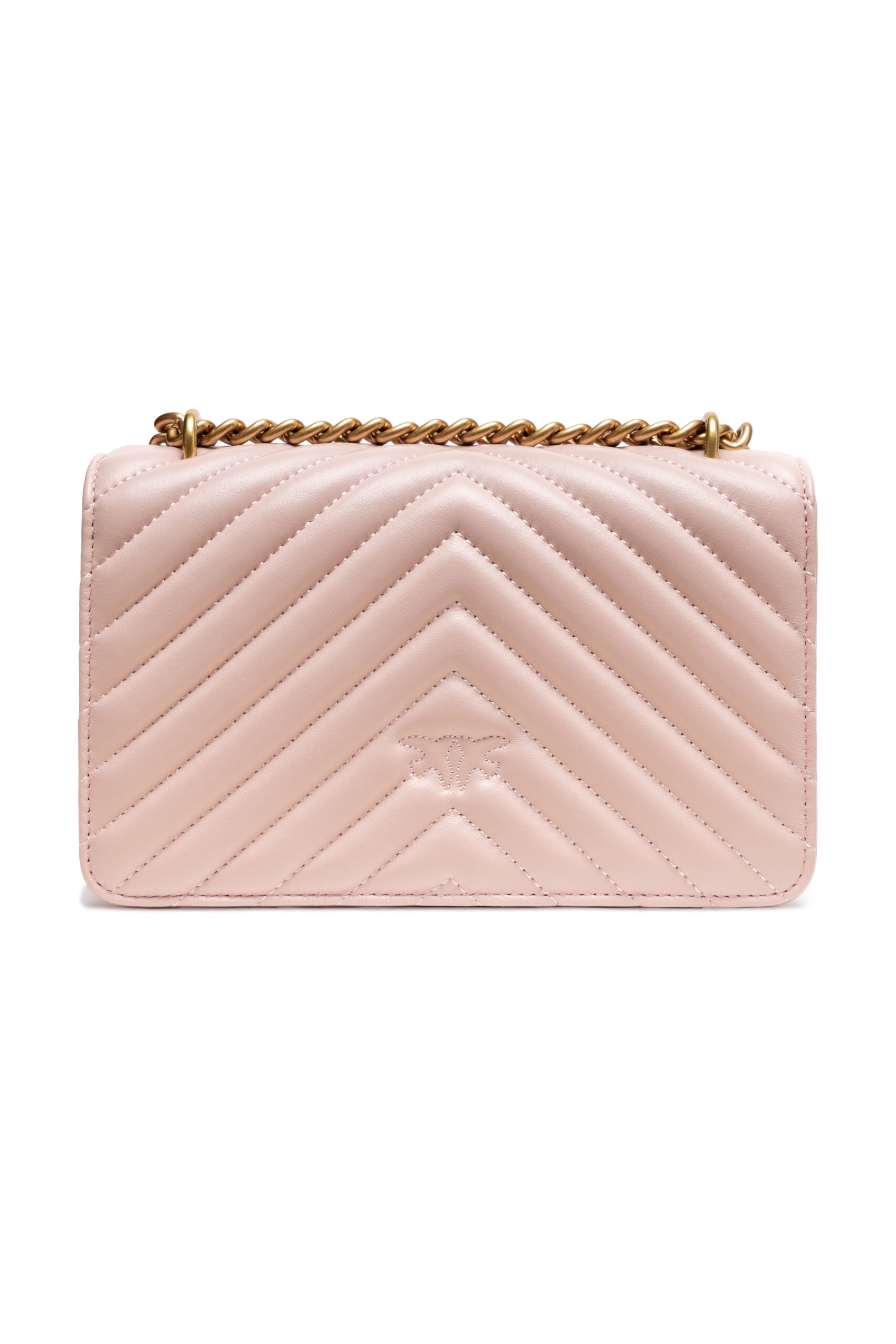 PINKO Powder Pink Love One Mini Shoulder Bag - ClickThatClicks 