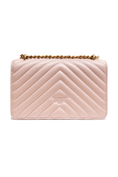 PINKO Powder Pink Love One Mini Shoulder Bag - ClickThatClicks 