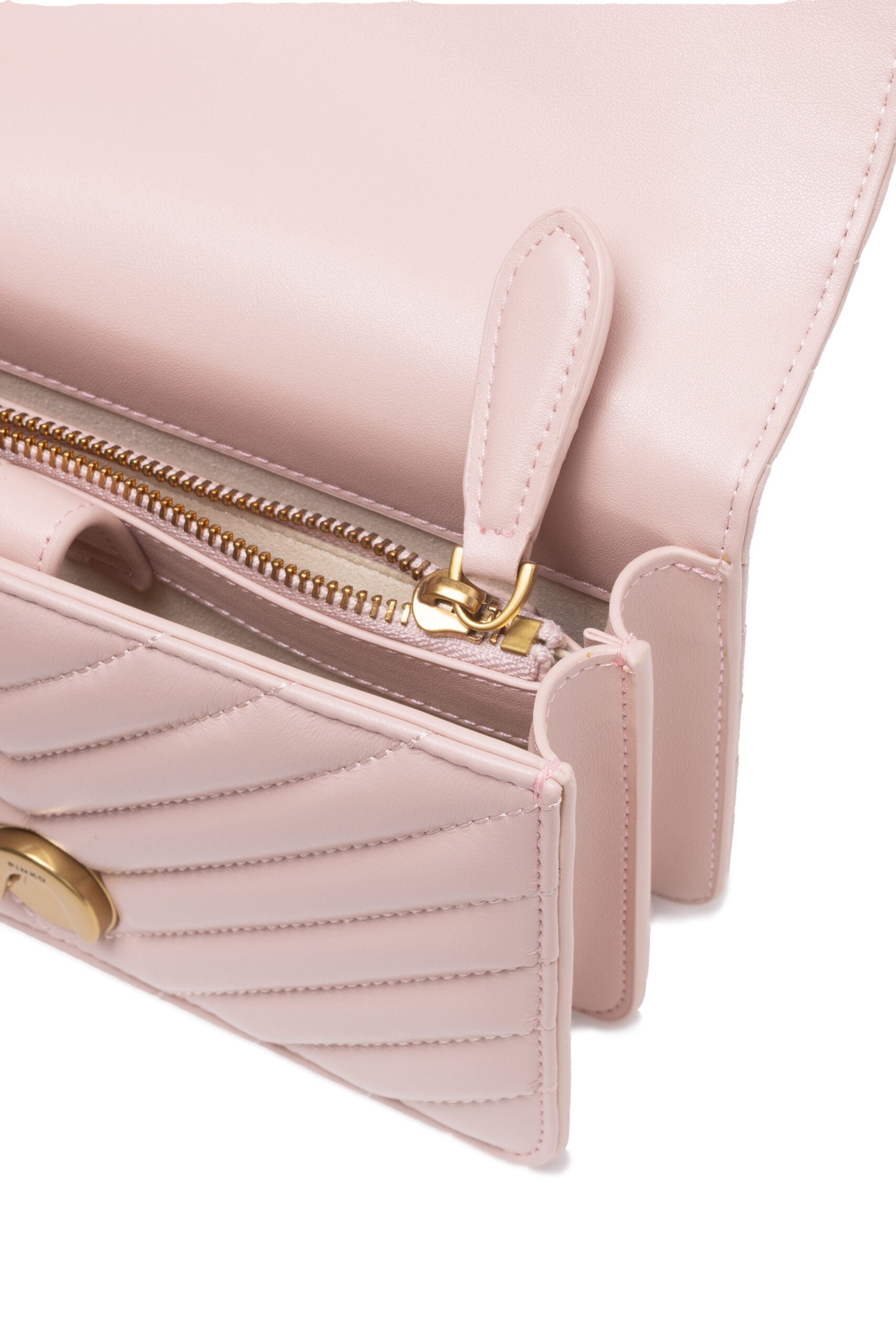 PINKO Powder Pink Love One Mini Shoulder Bag - ClickThatClicks 