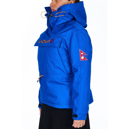 Ladakh Blue Polyester Women Jacket - ClickThatClicks 