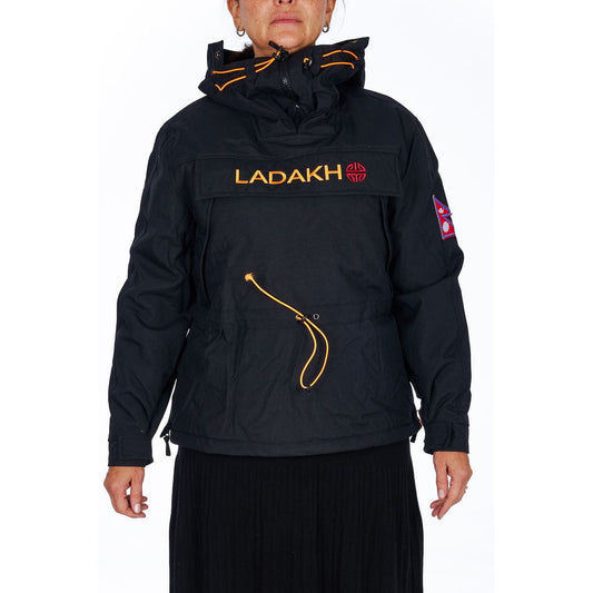 Ladakh Black Polyester Women Jacket - ClickThatClicks 