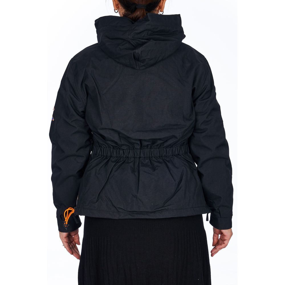 Ladakh Black Polyester Women Jacket - ClickThatClicks 