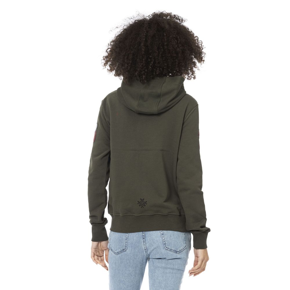 Mr&Mrs Italy Green Cotton Women Hoodie - ClickThatClicks 