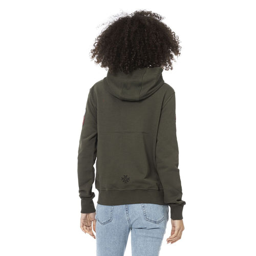 Mr&Mrs Italy Green Cotton Women Hoodie - ClickThatClicks 