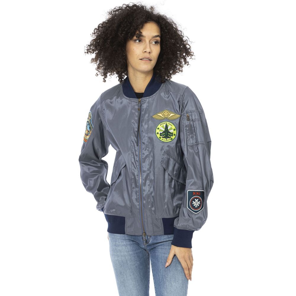 Mr&Mrs Italy Light Blue Polyamide Women Jacket - ClickThatClicks 