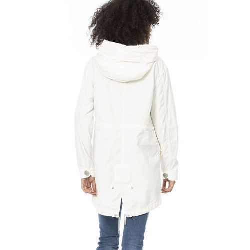 Mr&Mrs Italy White Cotton Women Parka - ClickThatClicks 