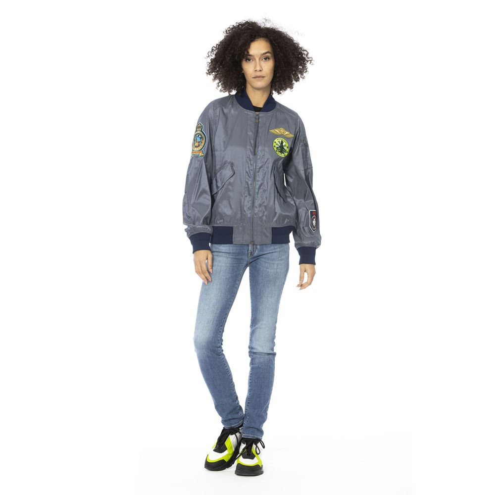 Mr&Mrs Italy Light Blue Polyamide Women Jacket - ClickThatClicks 