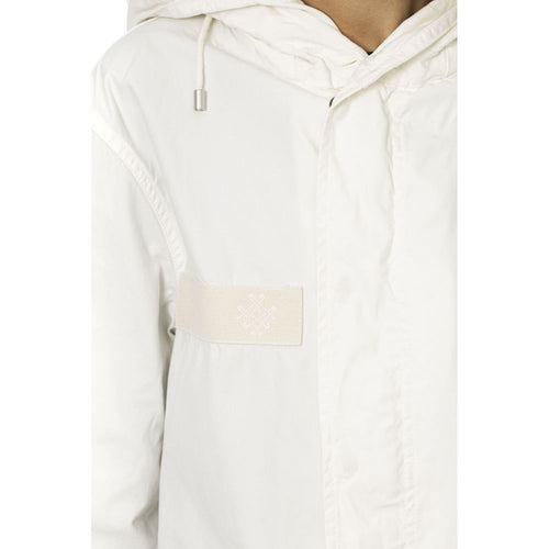 Mr&Mrs Italy White Cotton Women Parka - ClickThatClicks 