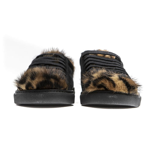 Mr&Mrs Italy Black Leather Women Sneaker - ClickThatClicks 