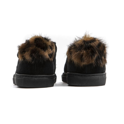 Mr&Mrs Italy Black Leather Women Sneaker - ClickThatClicks 