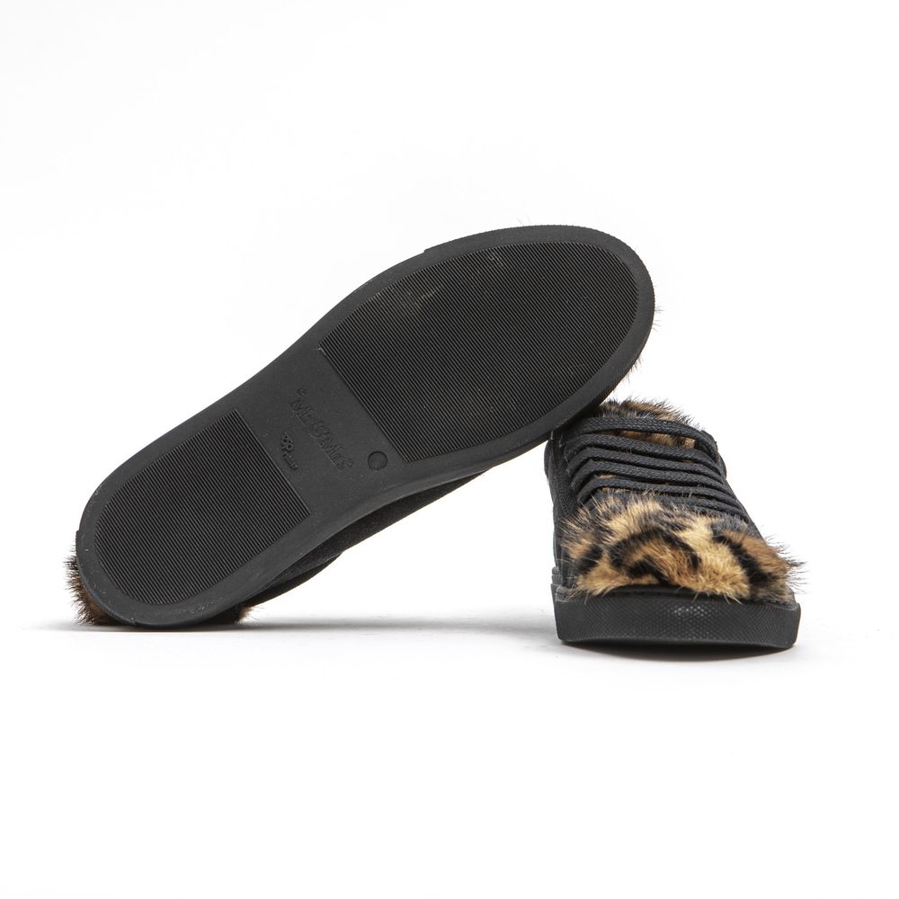 Mr&Mrs Italy Black Leather Women Sneaker - ClickThatClicks 