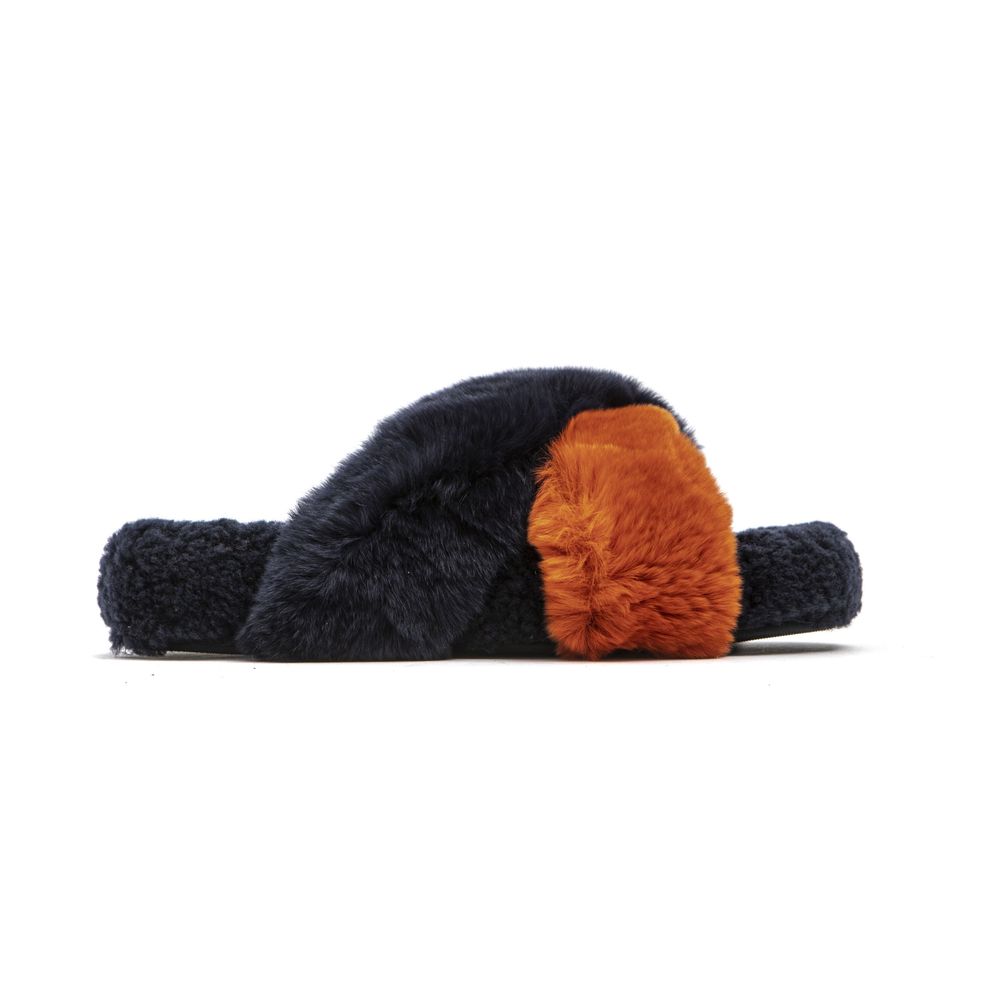 Mr&Mrs Italy Blue Rabbit Fur Women Sandal - ClickThatClicks 