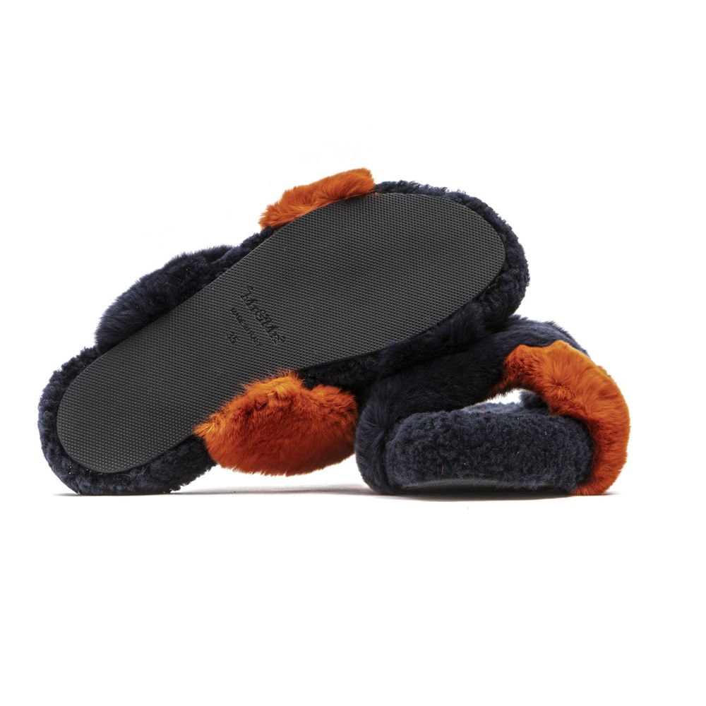 Mr&Mrs Italy Blue Rabbit Fur Women Sandal - ClickThatClicks 