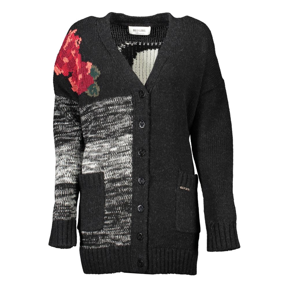 Blugirl Nero Acrylic Women Cardigan - ClickThatClicks 