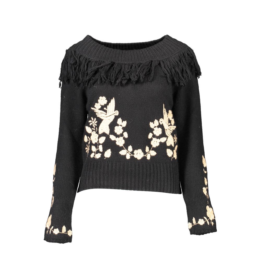 Blugirl Black Viscose Women Sweater - ClickThatClicks 