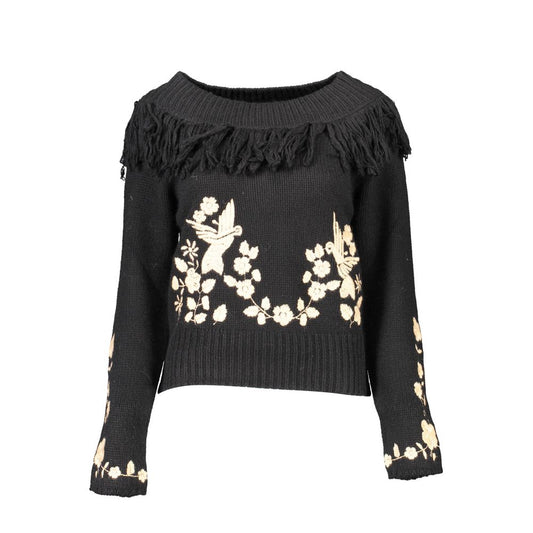 Blugirl Black Viscose Women Sweater - ClickThatClicks 