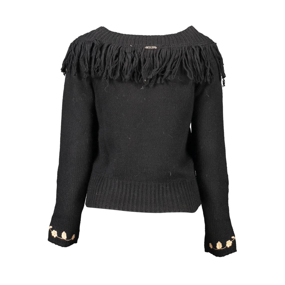 Blugirl Black Viscose Women Sweater - ClickThatClicks 