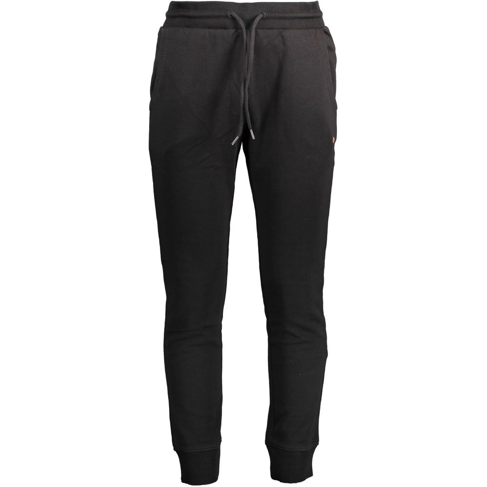Napapijri Black Cotton Men's Sweatpant - ClickThatClicks 