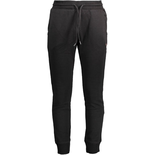 Napapijri Black Cotton Men's Sweatpant - ClickThatClicks 