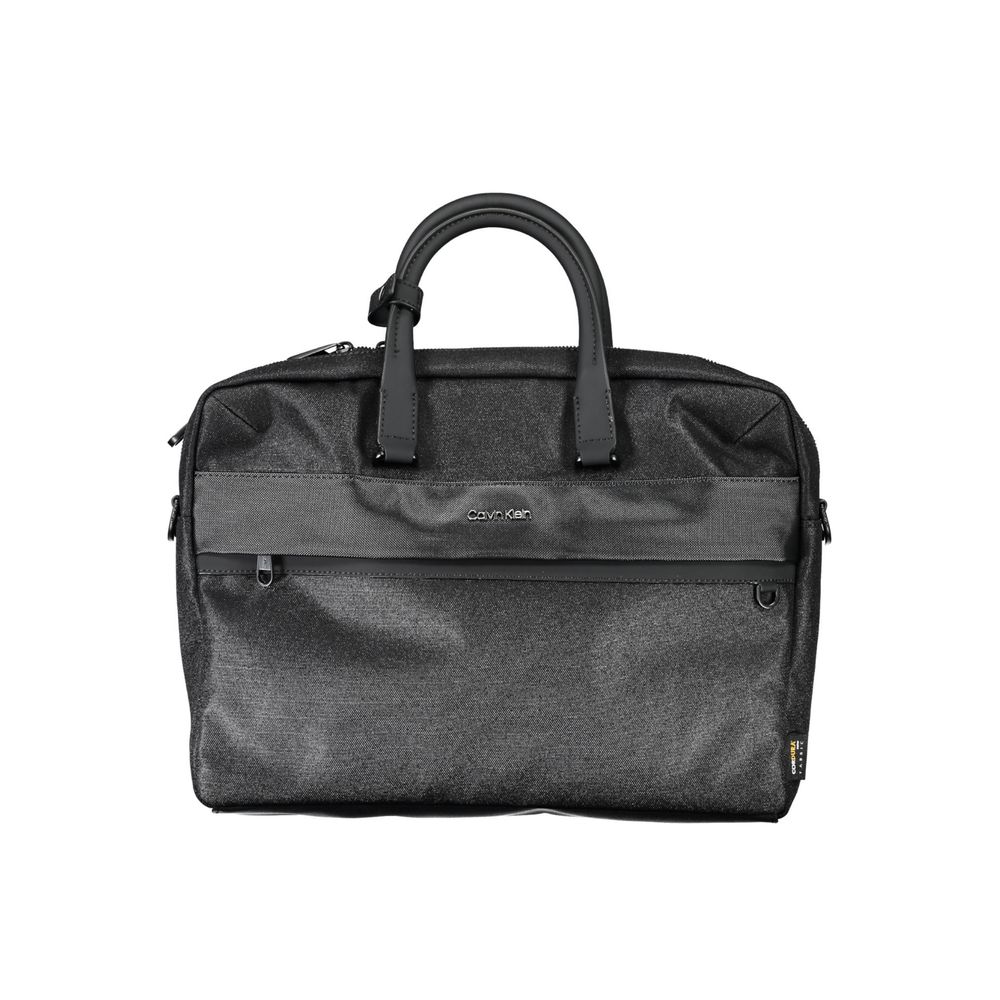Calvin Klein Nero Polyester Men's Briefcase - ClickThatClicks 