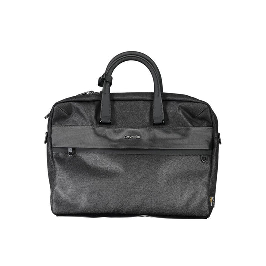 Calvin Klein Nero Polyester Men's Briefcase - ClickThatClicks 