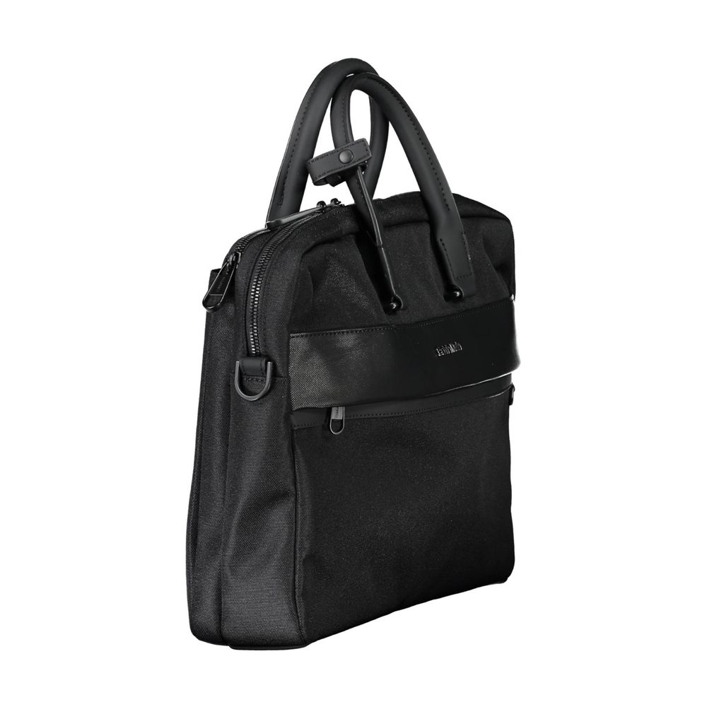 Calvin Klein Nero Polyester Men's Briefcase - ClickThatClicks 