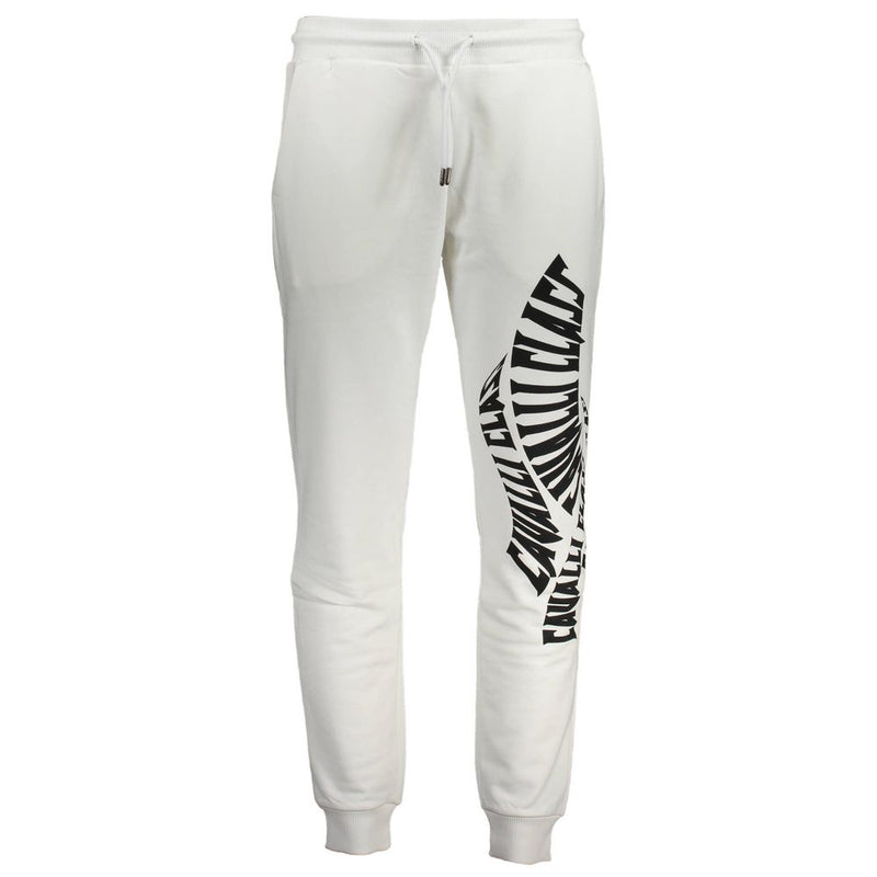 Cavalli Class White Cotton Pant