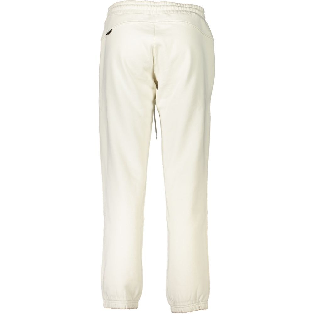 Napapijri White Cotton Women's Sweatpant - ClickThatClicks 