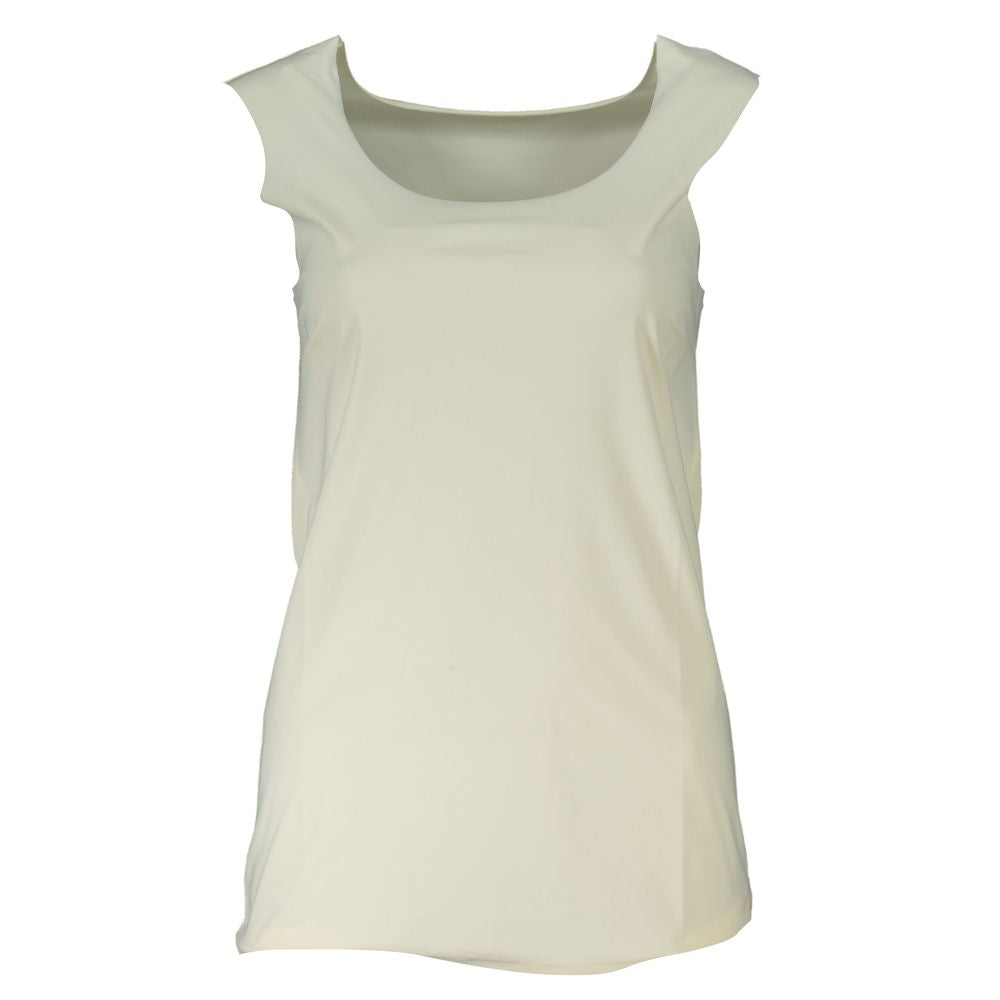 Patrizia Pepe Bianco Poliammide Women's Tank Top - ClickThatClicks 