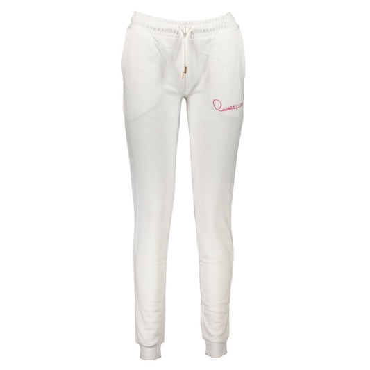 Cavalli Class White Cotton Women's Sweatpant - ClickThatClicks 