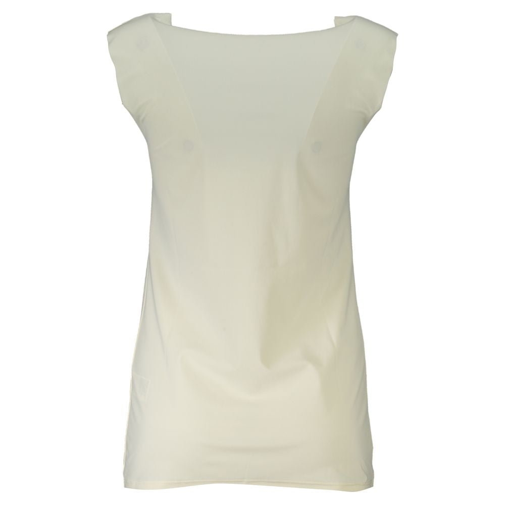 Patrizia Pepe Bianco Poliammide Women's Tank Top - ClickThatClicks 