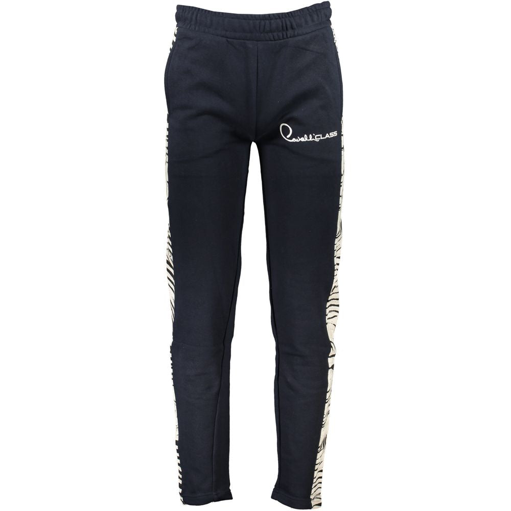 Cavalli Class Blu Cotton Men's Sweatpants - ClickThatClicks 
