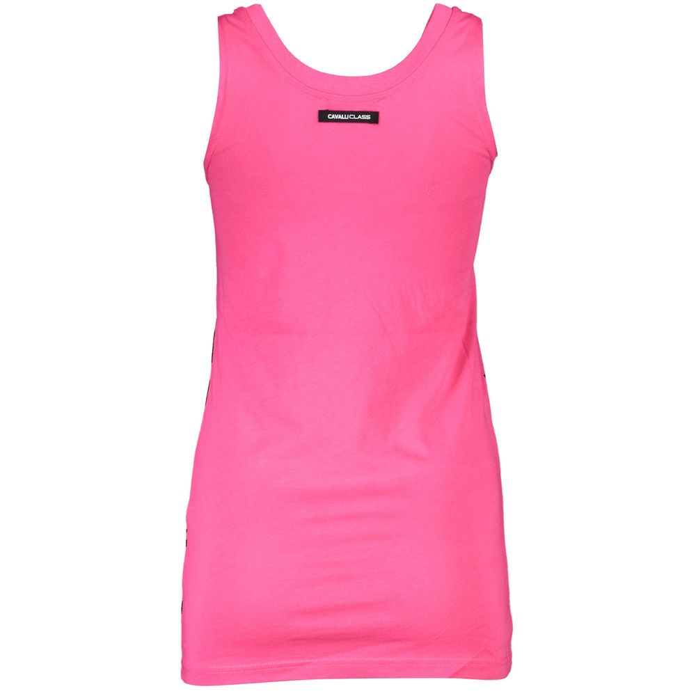 Cavalli Class Rosa Cotton Woman Tank Top - ClickThatClicks 