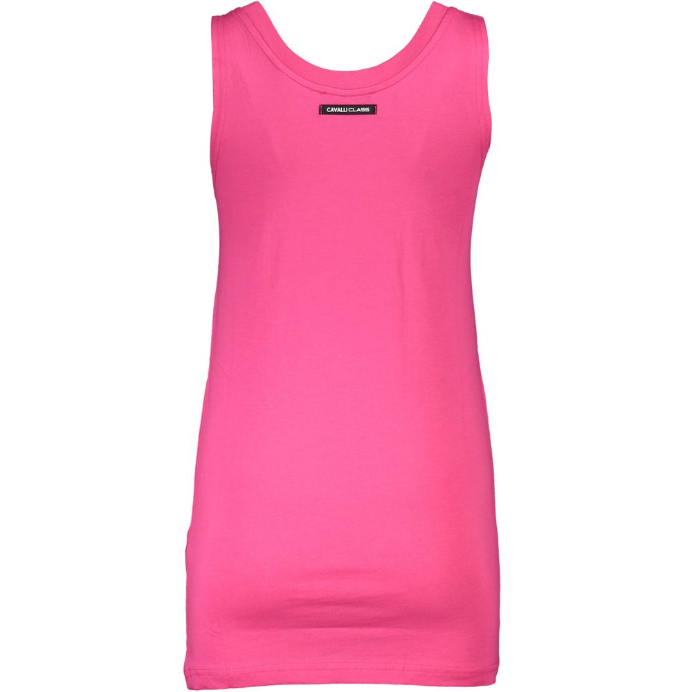 Cavalli Class Rosa Cotton Women Tank Top - ClickThatClicks 