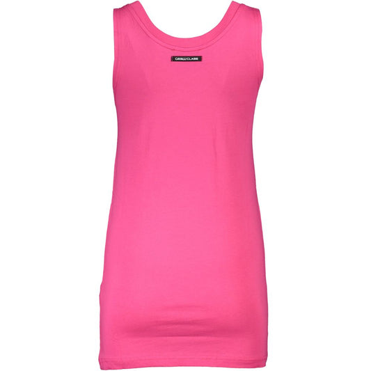Cavalli Class Rosa Cotton Women Tank Top - ClickThatClicks 