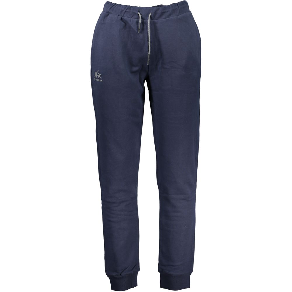 La Martina Blue Cotton Men's Sweatpant - ClickThatClicks 