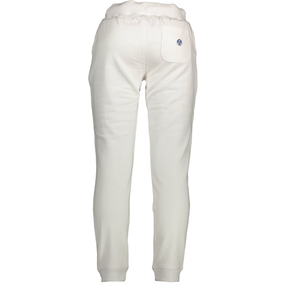 North Sails White Cotton Men's Sweatpant - ClickThatClicks 