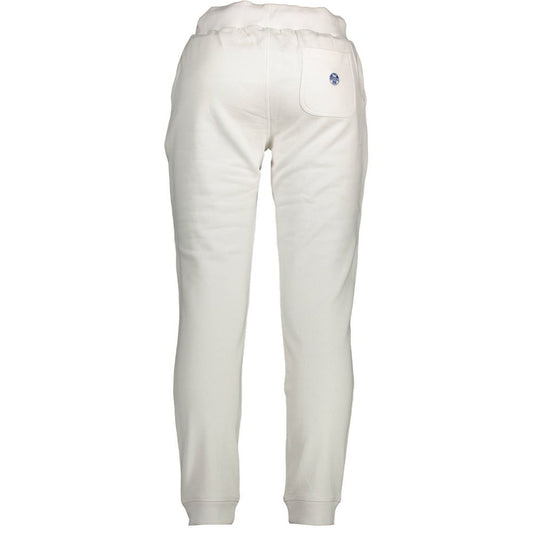North Sails White Cotton Men's Sweatpant - ClickThatClicks 