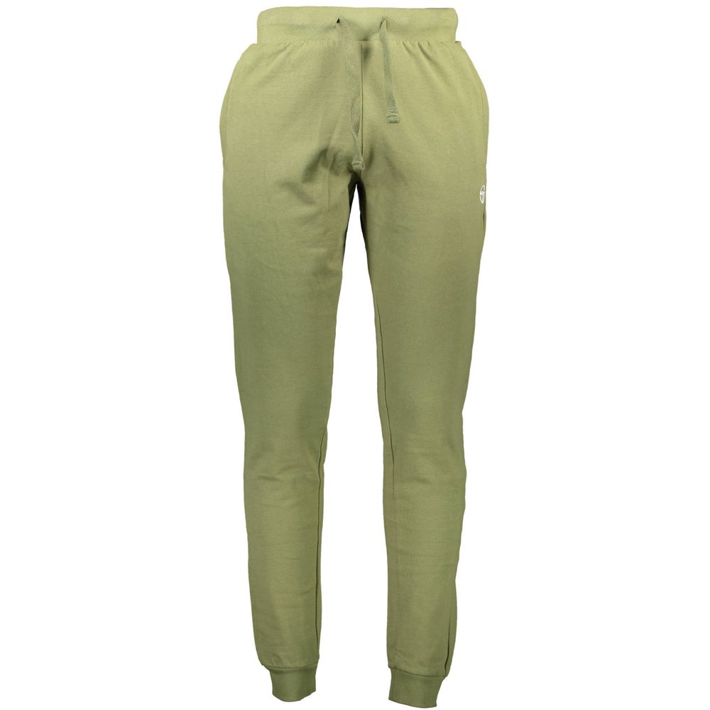 Sergio Tacchini Verde Cotton Men's Sweatpants - ClickThatClicks 