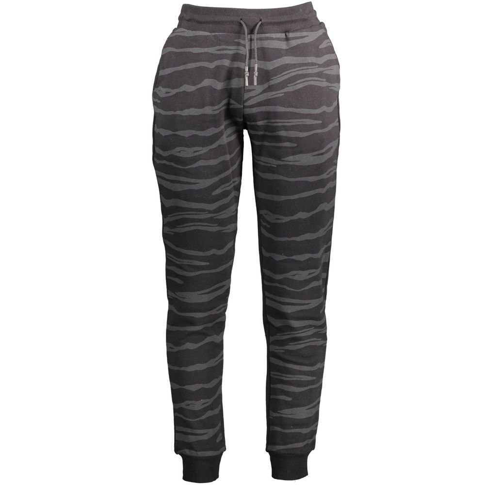 Cavalli Class Black Cotton Men's Sweatpants - ClickThatClicks 