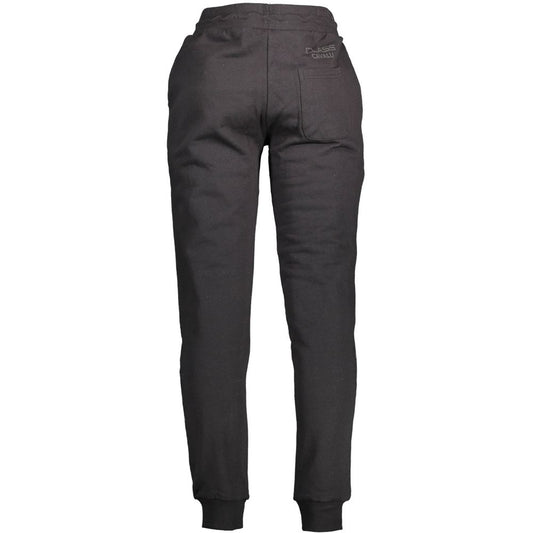 Cavalli Class Black Cotton Men's Sweatpants - ClickThatClicks 