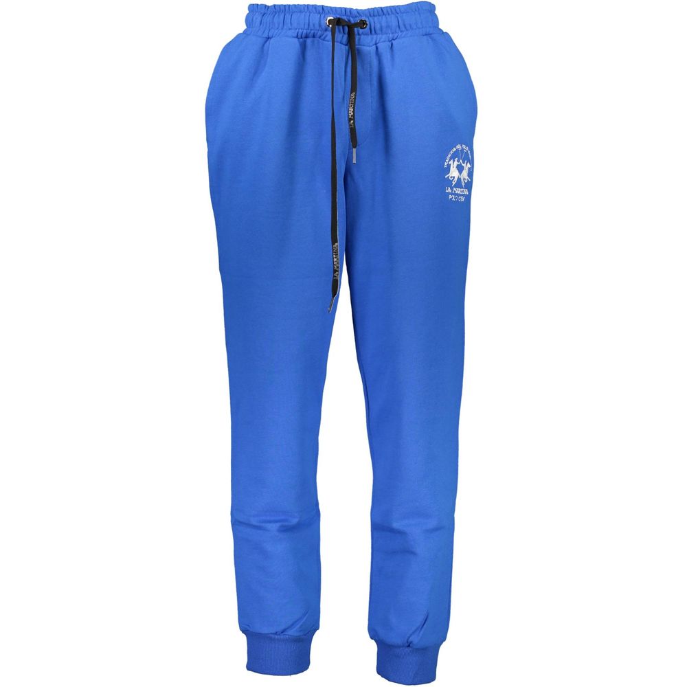 La Martina Blue Cotton Men's Sweatpant - ClickThatClicks 