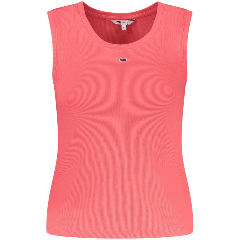 Tommy Hilfiger Pink Cotton Tank Top