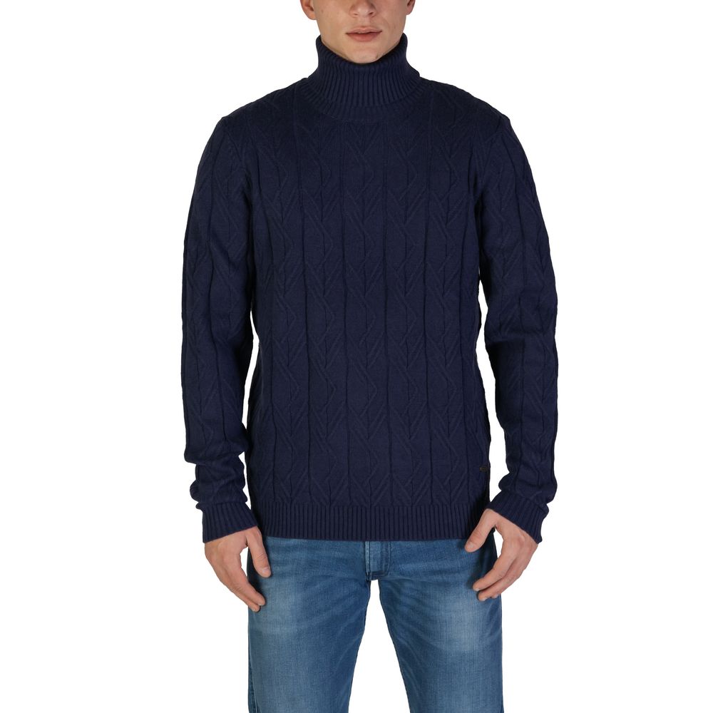 In My Hood Blue Polyester Sweater