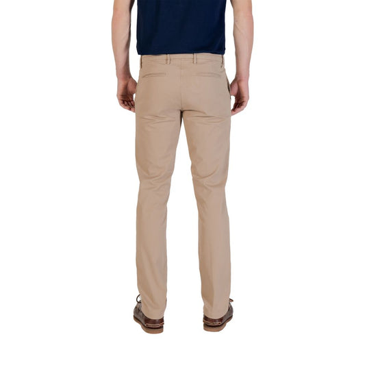 Borghese Beige Cotton Skinny Pants - ClickThatClicks 