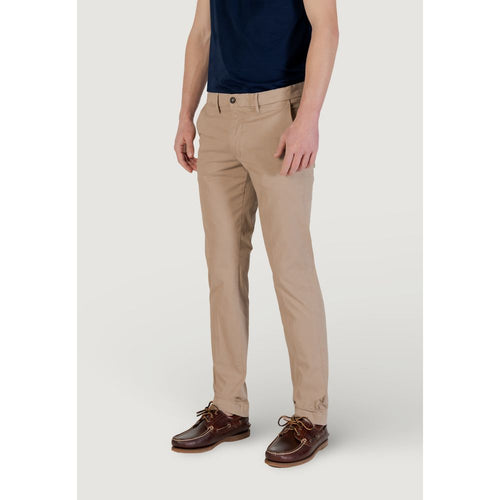Borghese Beige Cotton Skinny Pants - ClickThatClicks 